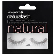 Salon System Strip Lashes - Salon System Naturalash 070 Black Natural